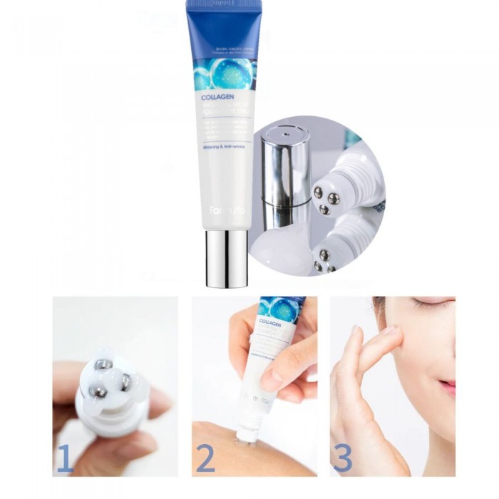 Сыворотка-роллер для кожи вокруг глаз с коллагеном FarmStay Collagen Water  Full Moist Rolling Eye Serum 25ml отзывы, купить в Киеве, Одессе, Львове,  Харькове, Днепре недорого